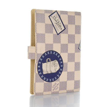 Louis Vuitton Damier Azur Patch Small Ring Agenda Cover 3 of 7