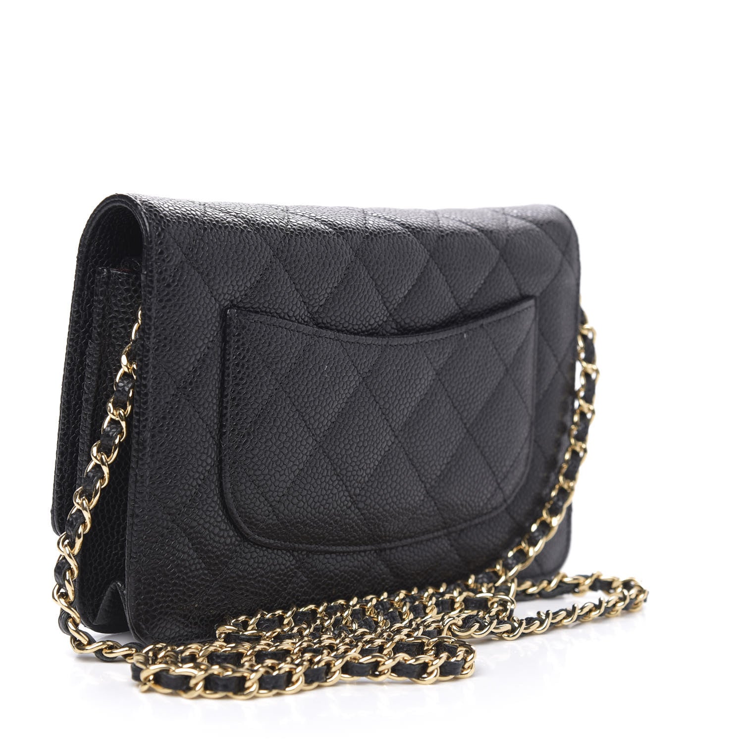 Chanel Caviar Quilted Wallet On Chain WOC Black 3 of 12