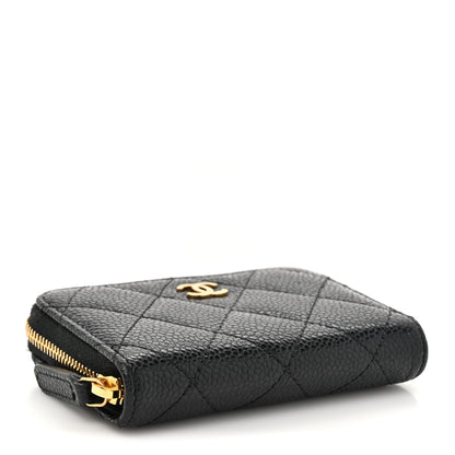 Chanel Caviar Quilted Classic Zipped Coin Purse Black 4 of 8