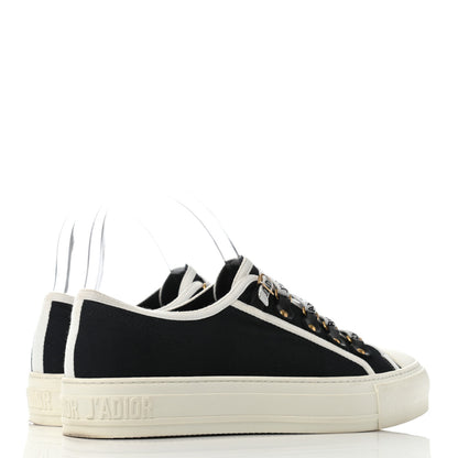 Christian Dior Canvas Walk'N'Dior Low Top Sneakers 38.5 Black 3 of 6