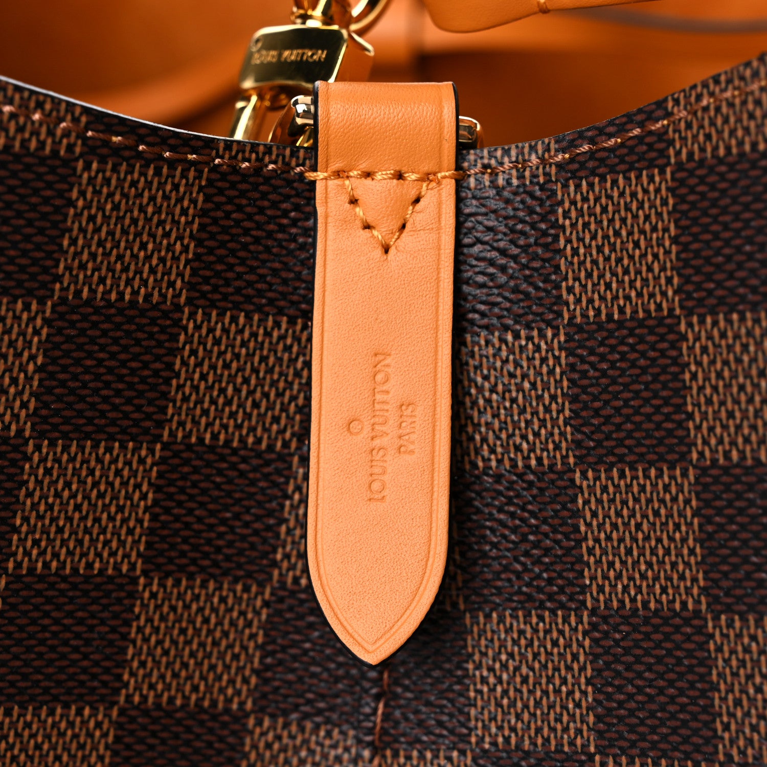 Louis Vuitton Damier Ebene Neonoe MM Safran 6 of 9