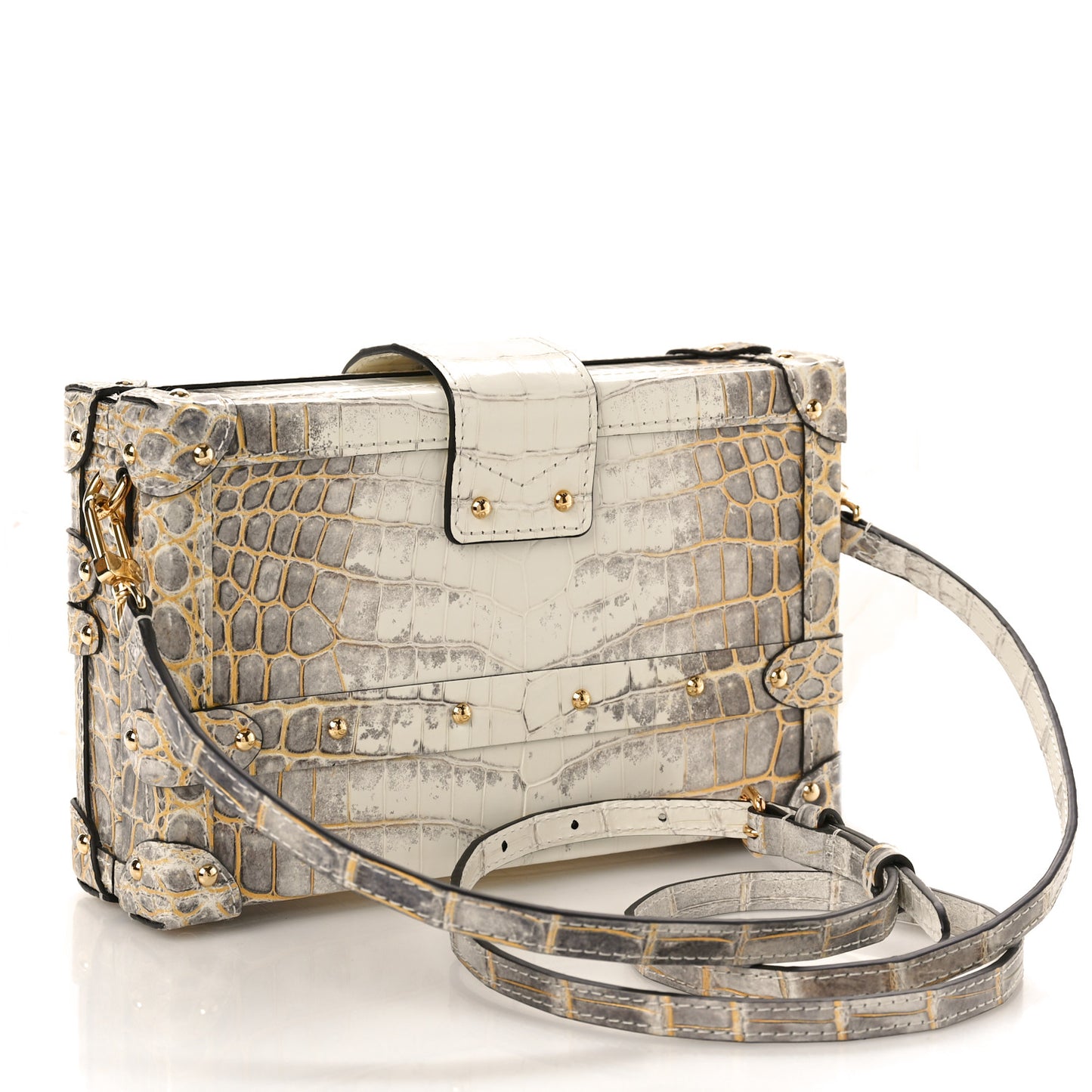 Alligator Petite Malle Natural White