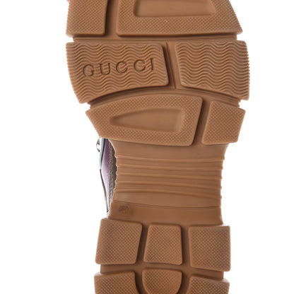 Gucci X SEGA Metallic Calfskin Mesh Womens Flashtrek Sneakers 36.5 Rame Mystic White Lago 7 of 8