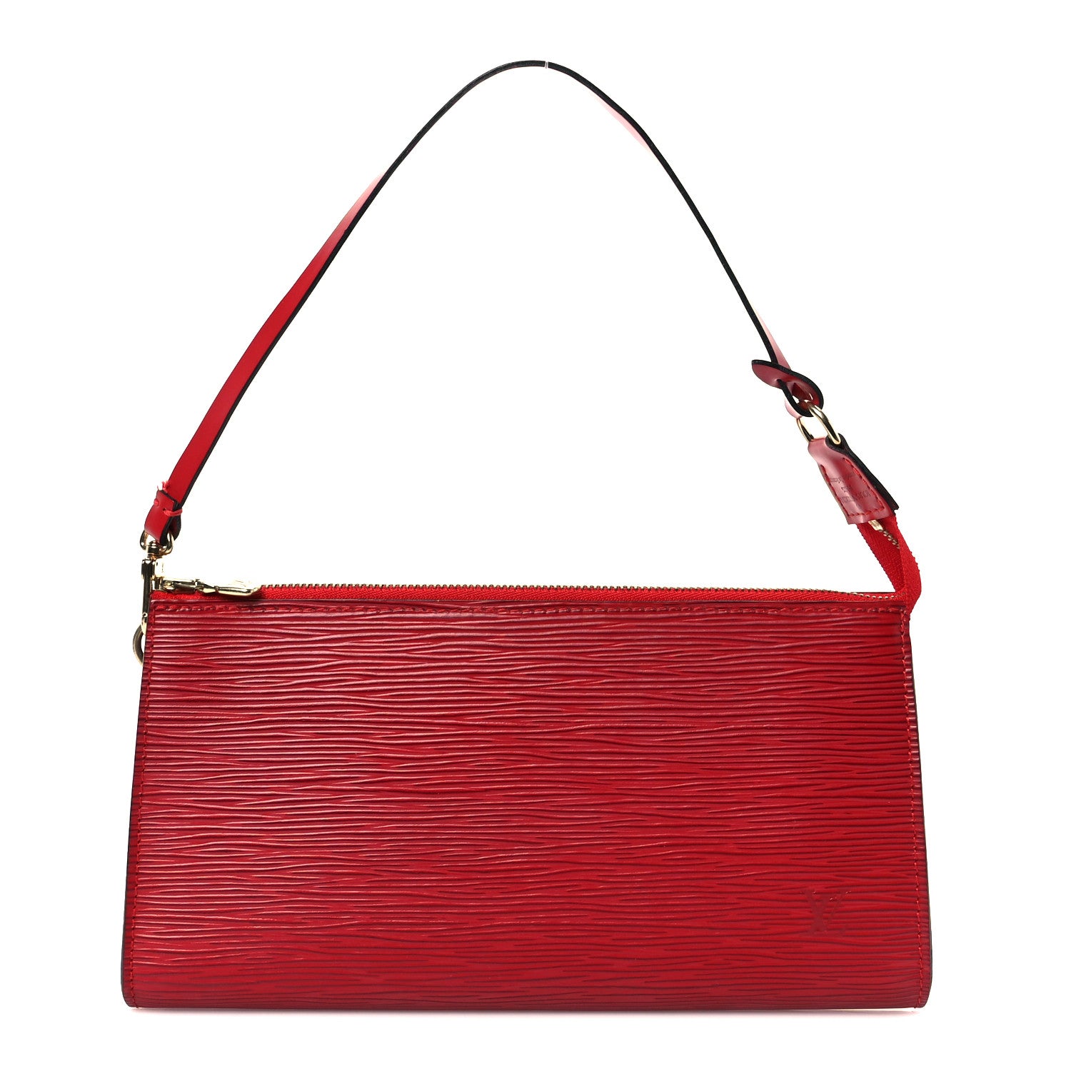 Louis Vuitton Epi Pochette Accessories 24 Castillan Red 1 of 10