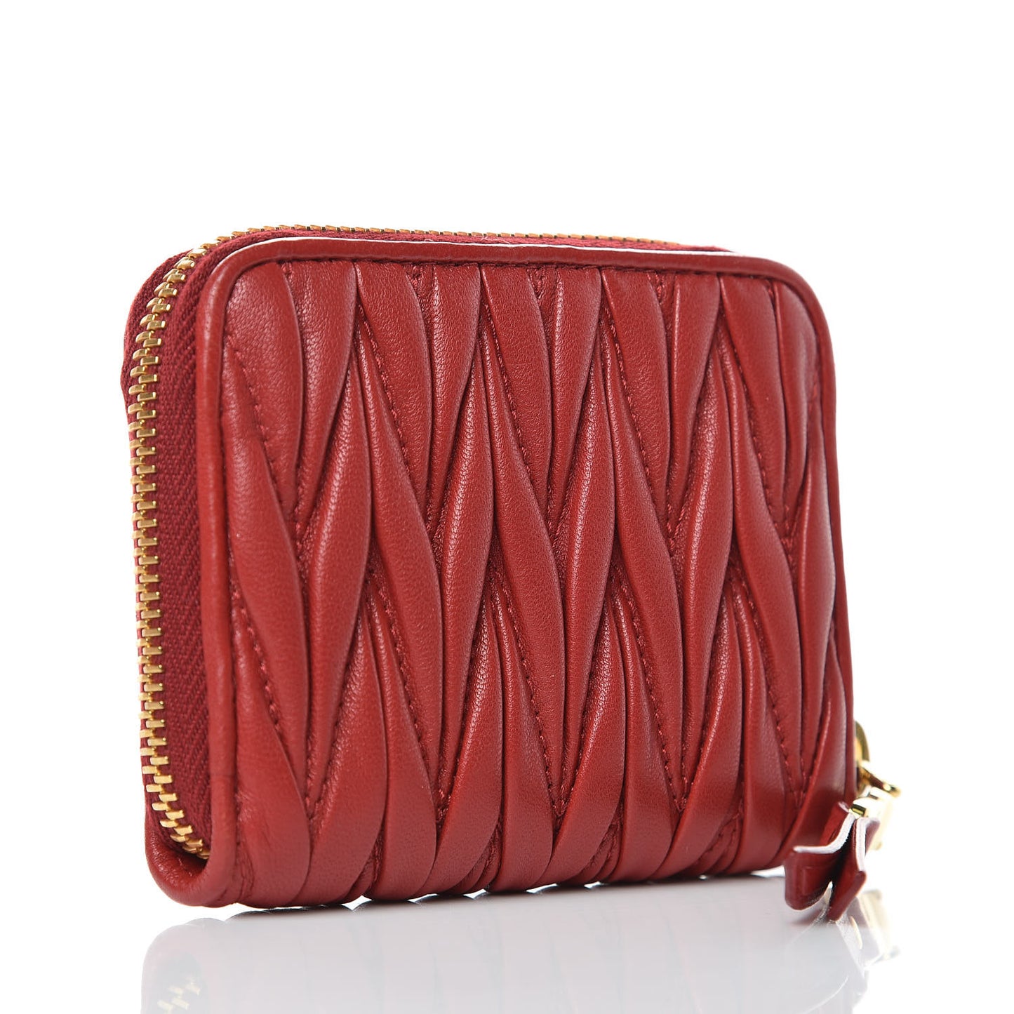Nappa Matelasse Lux Coin Purse Fuoco