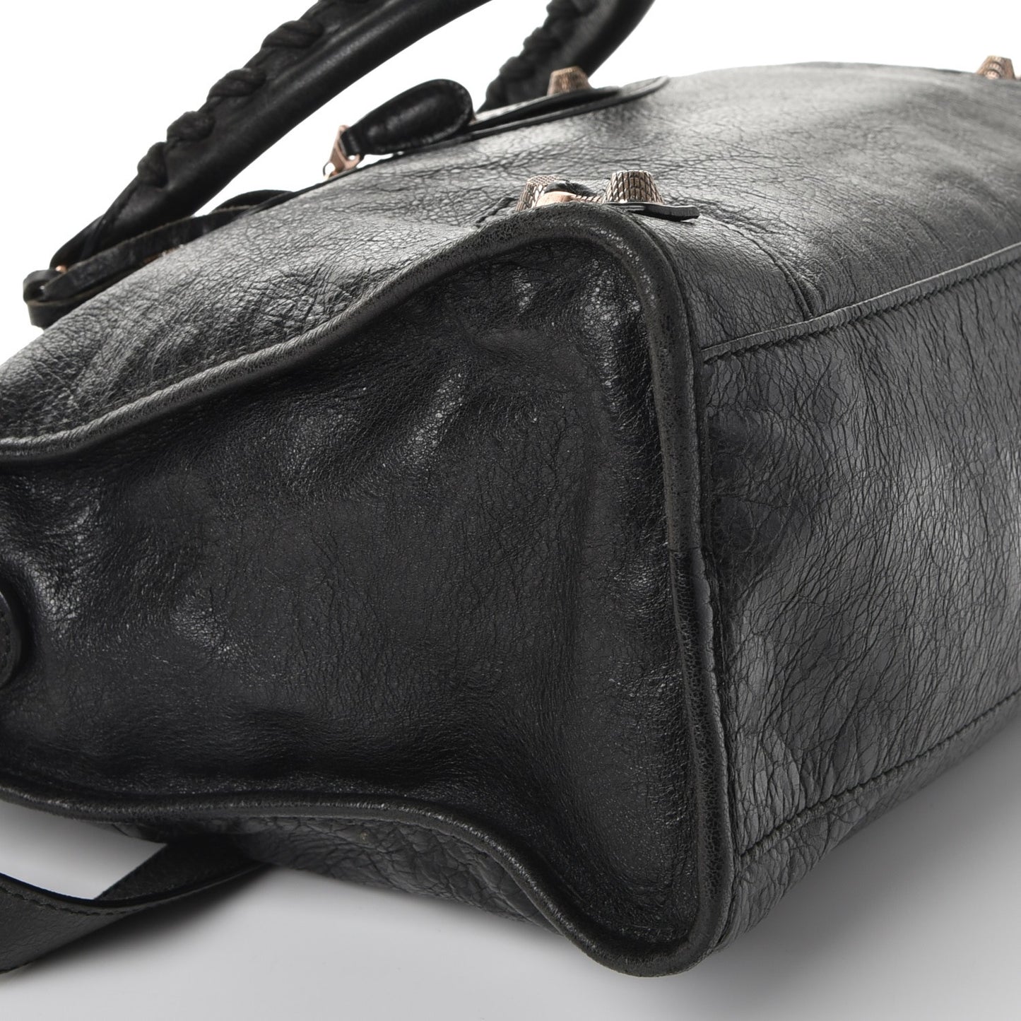 Agneau Giant 12 Rose Gold Hardware City Black