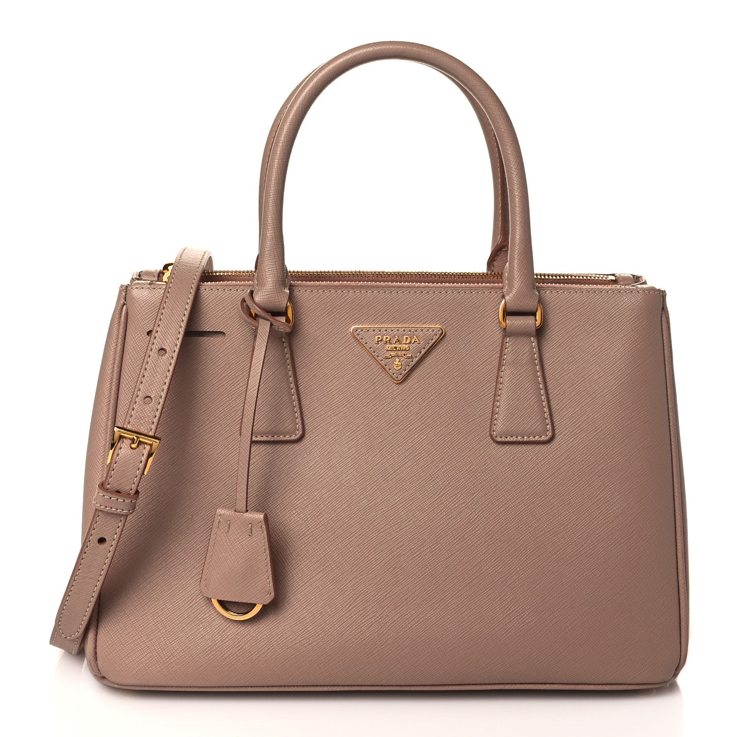 Prada Saffiano Small Galleria Double Zip Tote Cammeo 1 of 12