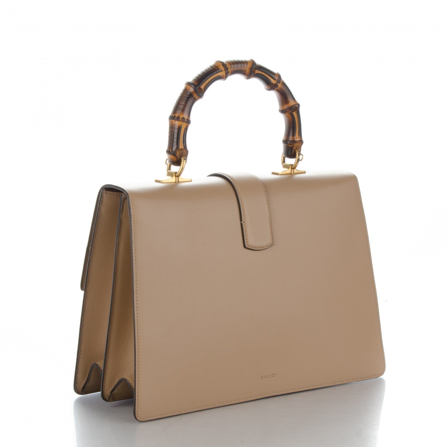 Gucci Moon Calfskin Web Large Dionysus Bamboo Top Handle Bag Camelia Bright Evergreen Hibiscus Red 4 of 9