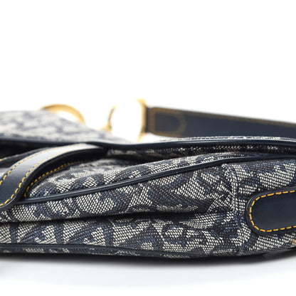 Christian Dior Monogram Saddle Bag Blue 7 of 10