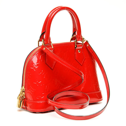 Louis Vuitton Vernis Alma BB Cherry 3 of 7
