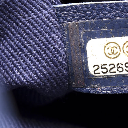 Chanel Canvas Large Deauville Backpack Blue 6 of 10