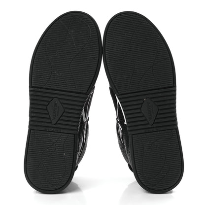 Valentino Garavani Grained Calfskin Mens VL7N Mid-Top Sneakers 40.5 Black White 5 of 8