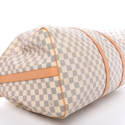 Louis Vuitton Damier Azur Keepall Bandouliere 55 6 of 12