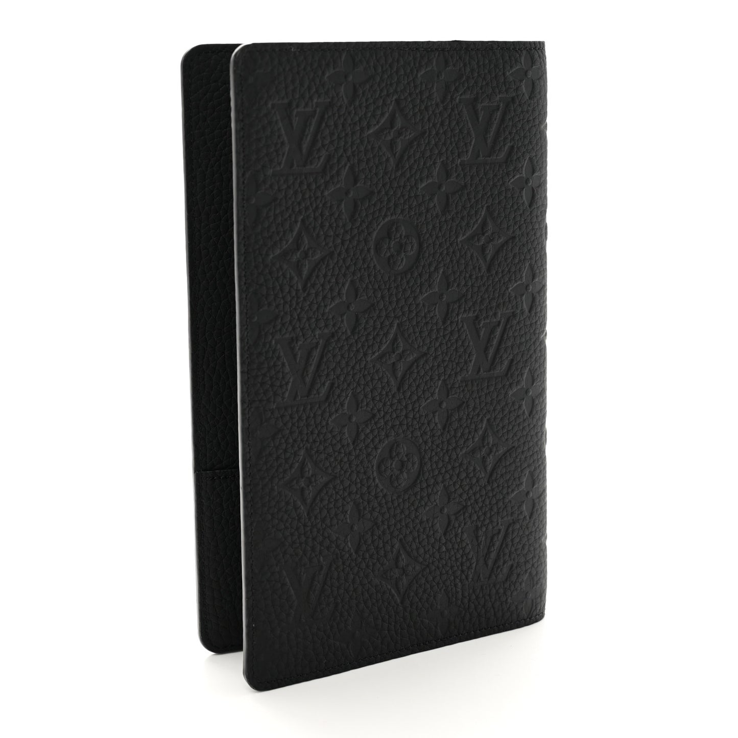 Taurillon Monogram Emily Notebook Cover MM Black