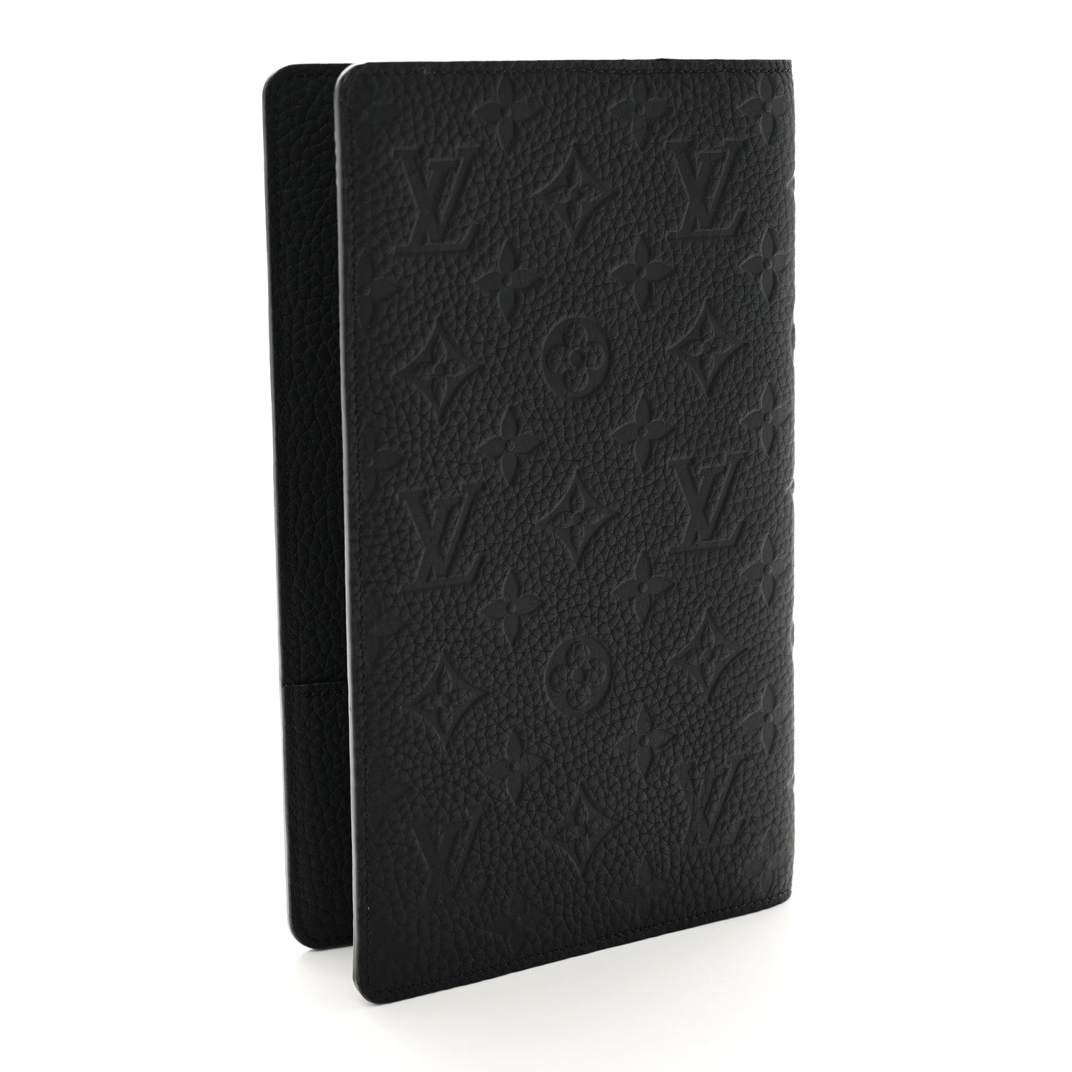 Louis Vuitton Taurillon Monogram Emily Notebook Cover MM Black 3 of 6