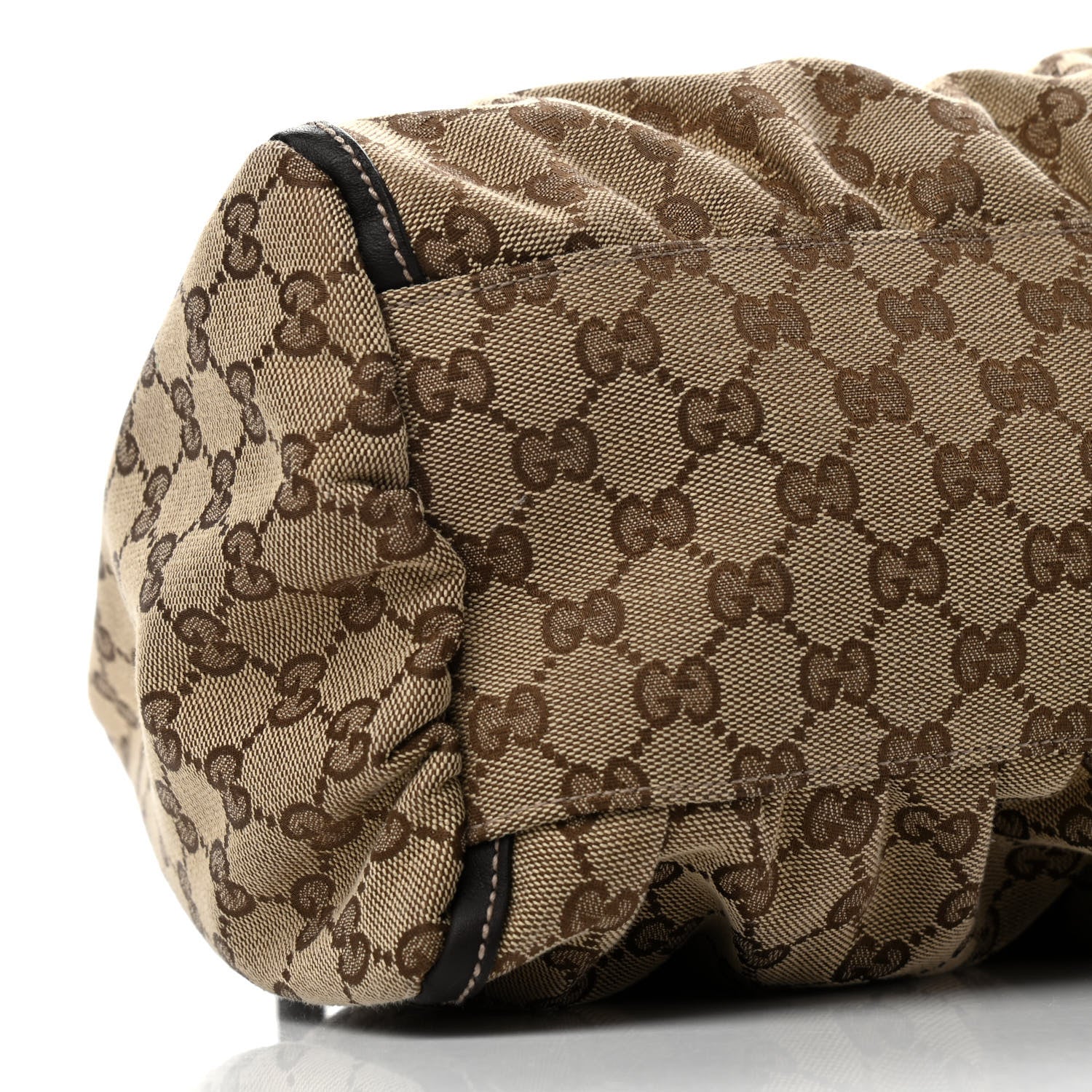 Gucci Monogram Large D Gold Hobo Dark Brown 8 of 9