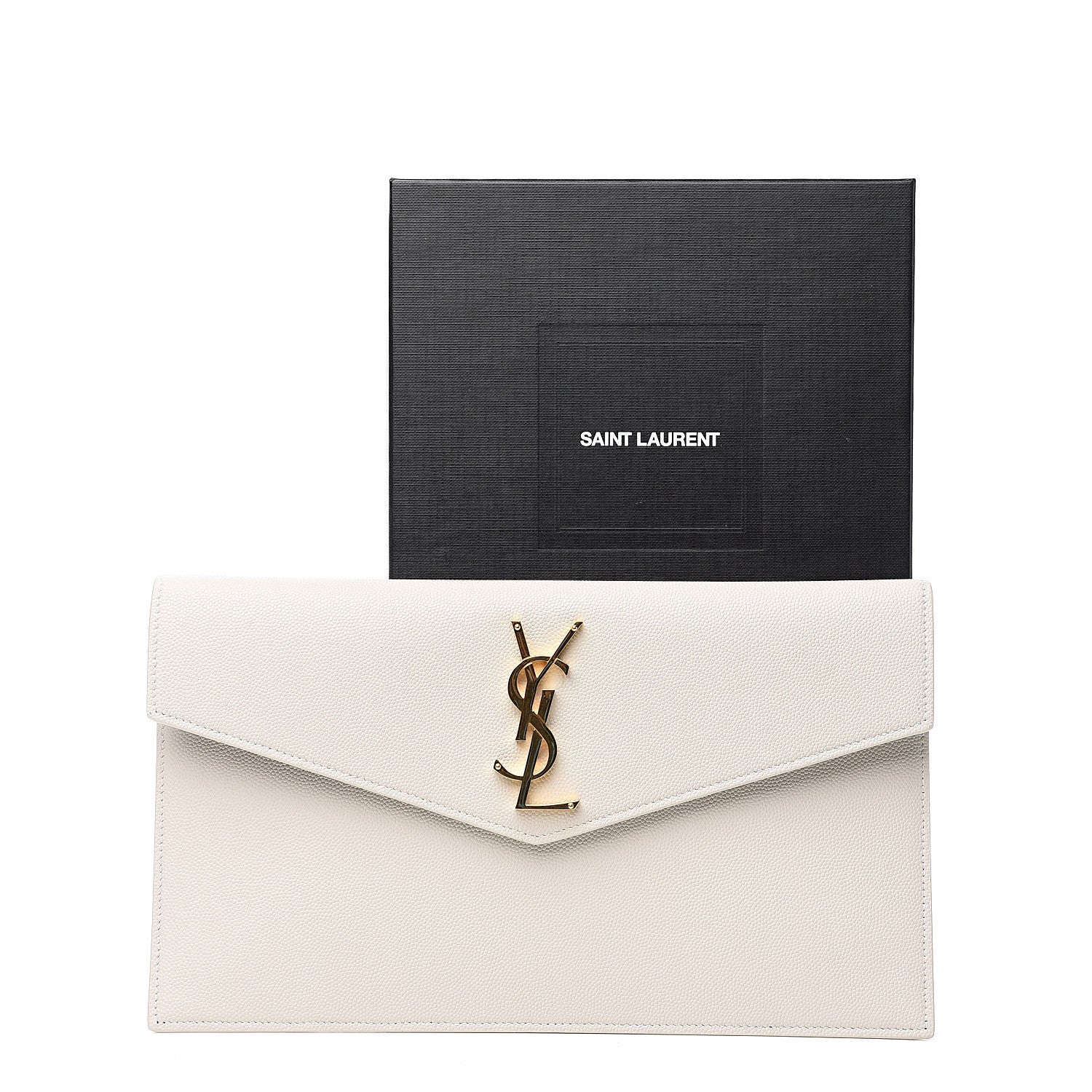 Saint Laurent Grain De Poudre Uptown Pouch Crema Soft 6 of 6