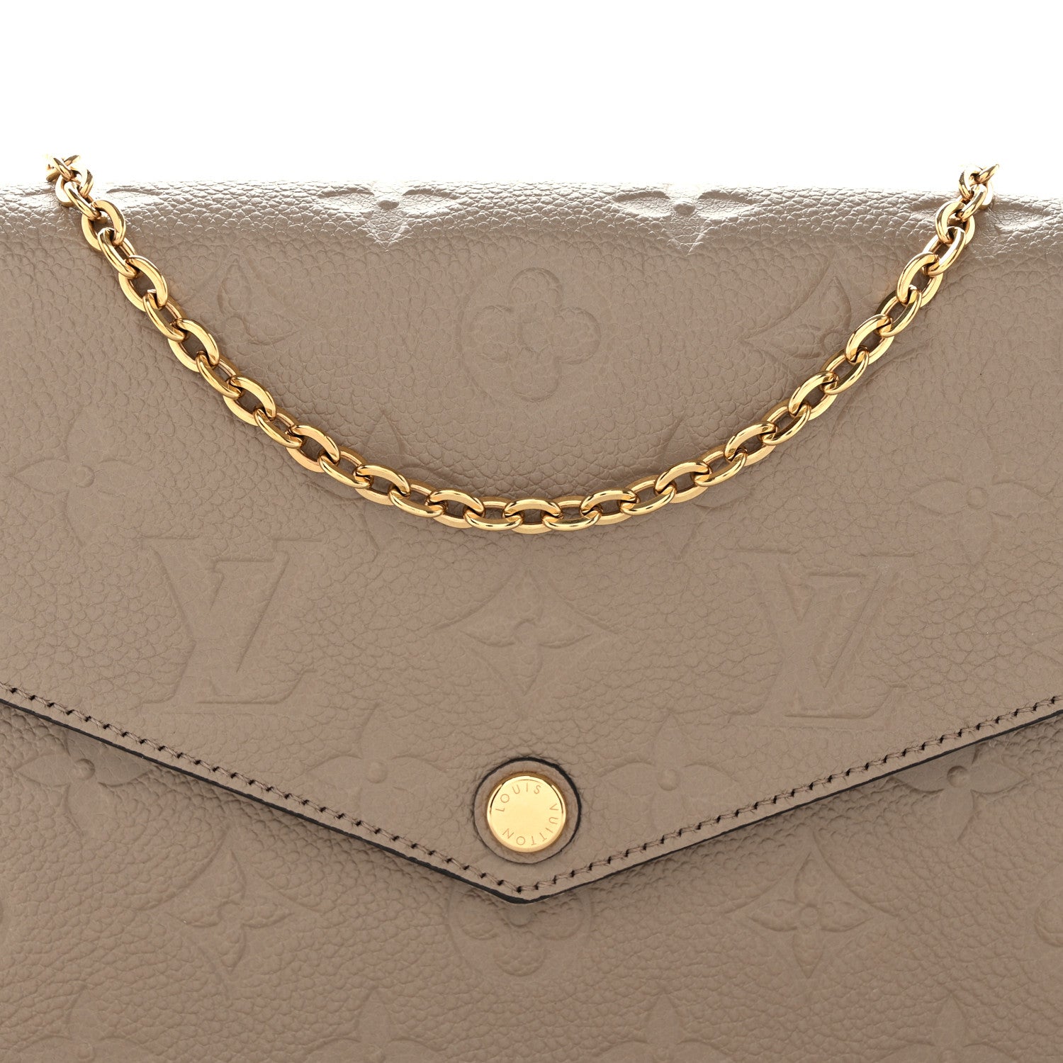 Louis Vuitton Empreinte Pochette Felicie Chain Wallet Tourterelle 8 of 10