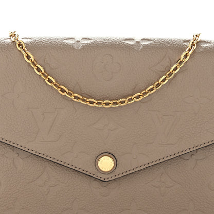Louis Vuitton Empreinte Pochette Felicie Chain Wallet Tourterelle 8 of 10
