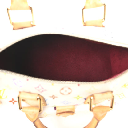 Louis Vuitton Monogram Multicolor Speedy 30 White 5 of 9