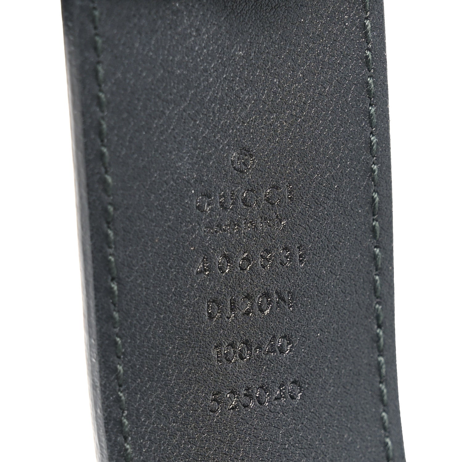 Gucci Textured Calfskin Double G 100 40 Belt Black 4 of 4