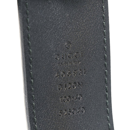 Gucci Textured Calfskin Double G 100 40 Belt Black 4 of 4