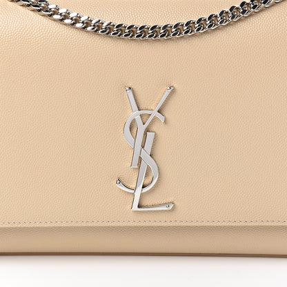 Saint Laurent Grain De Poudre Medium Classic Monogram Kate Satchel Sable Beige 9 of 9