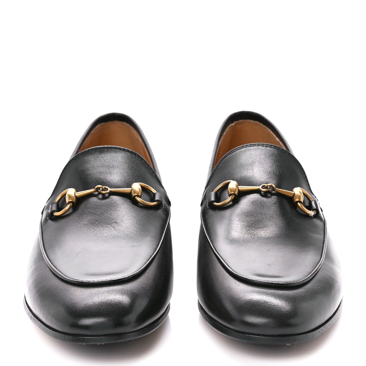 Gucci Calfskin Womens Jordaan Loafers 38 Black 2 of 9