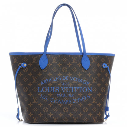 Louis Vuitton Monogram Articles de Voyage Ikat Neverfull MM Grand Blue 1 of 7