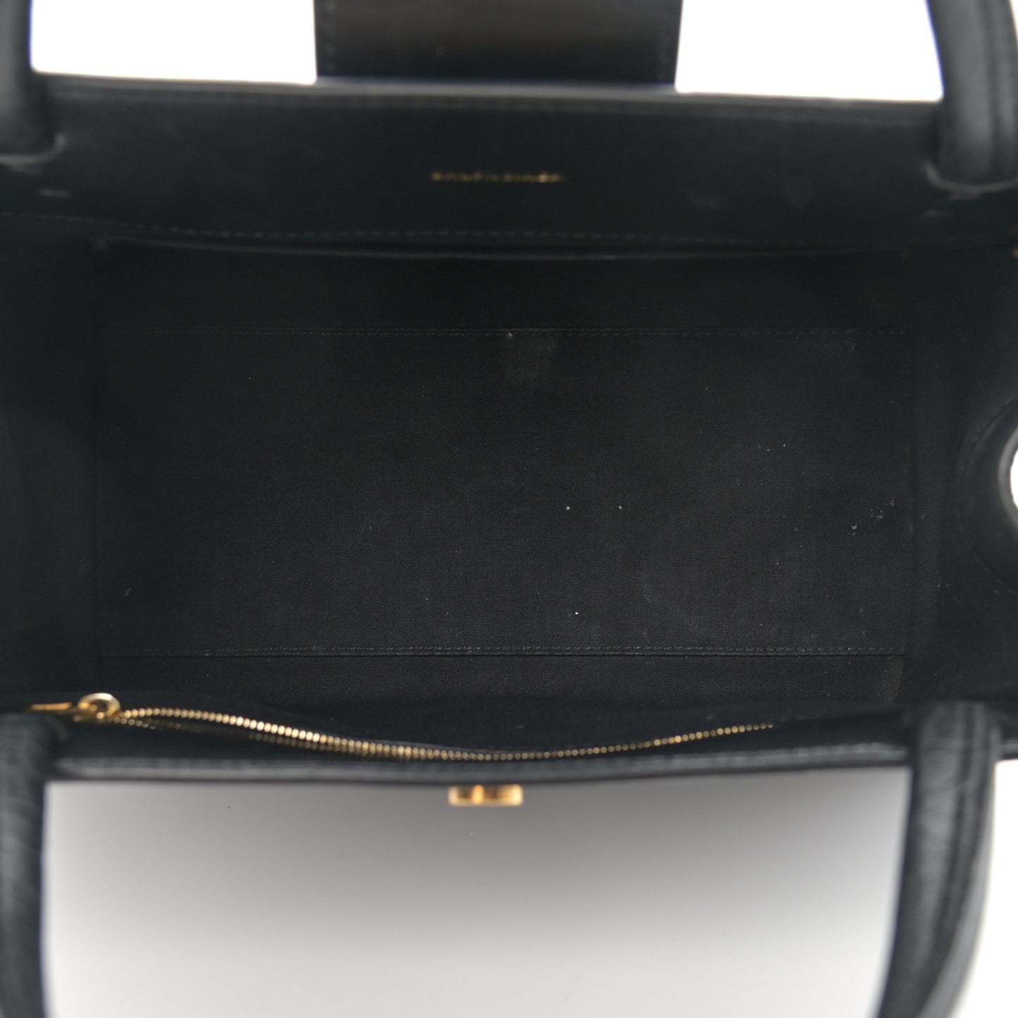 Calfskin Crocodile Embossed Medium Sharp Tote Black