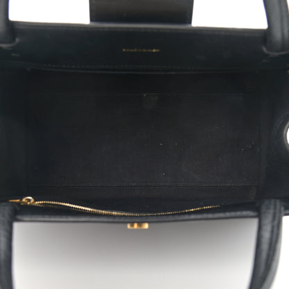 Balenciaga Calfskin Crocodile Embossed Medium Sharp Tote Black 5 of 12