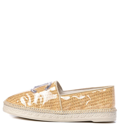 Chanel PVC Raffia CC Espadrilles 41 Beige 1 of 10