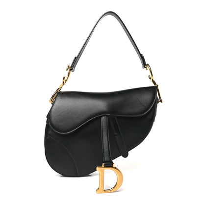 Christian Dior Calfskin Saddle Bag Black 1 of 10