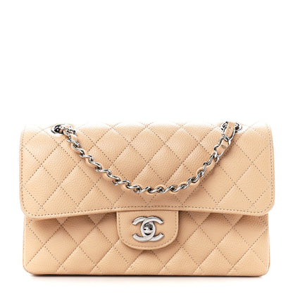 Chanel Caviar Quilted Small Double Flap Beige 1 of 12