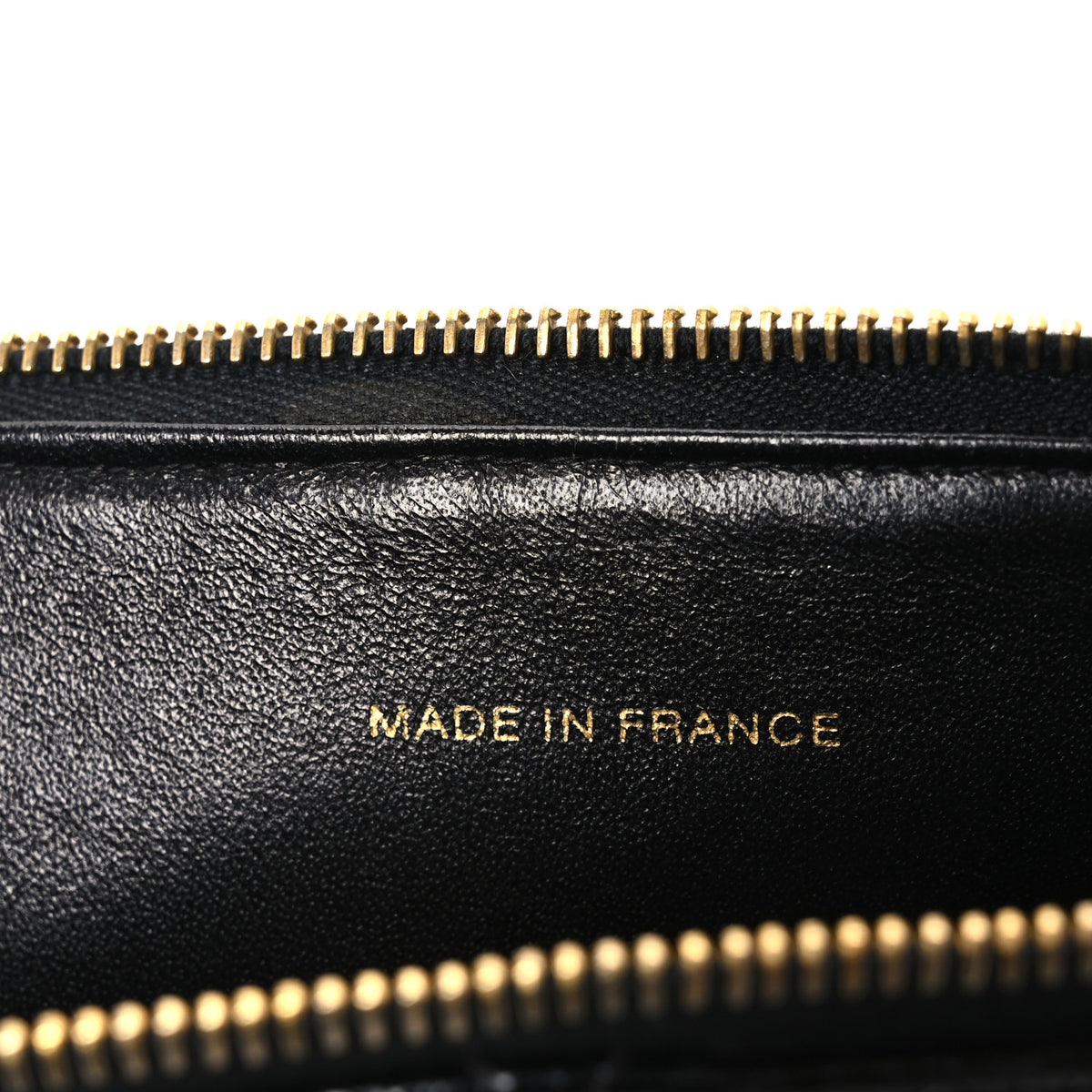 Patent Quilted CC Shoulder Bag Black