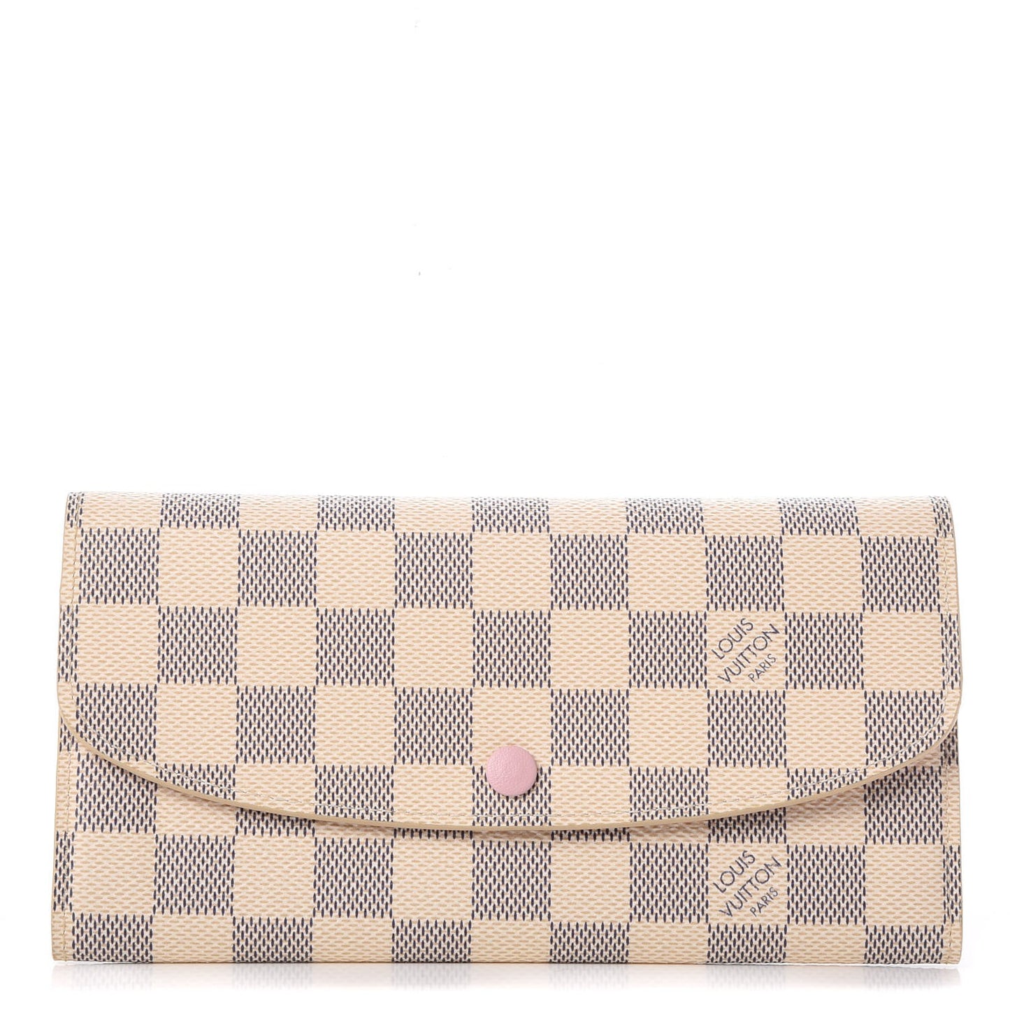 Damier Azur Emilie Wallet Rose Ballerine