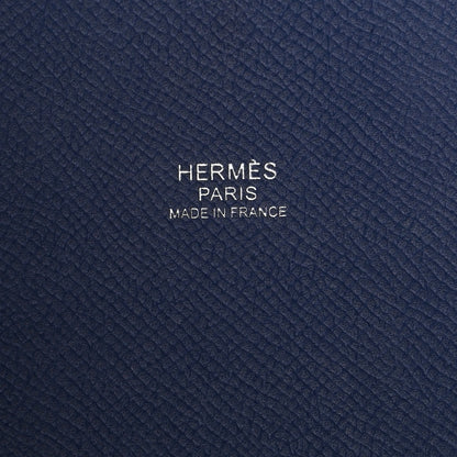 Hermes Epsom Tressage De Cuir Picotin Lock 22 MM Bleu Encre Brique Black 6 of 17