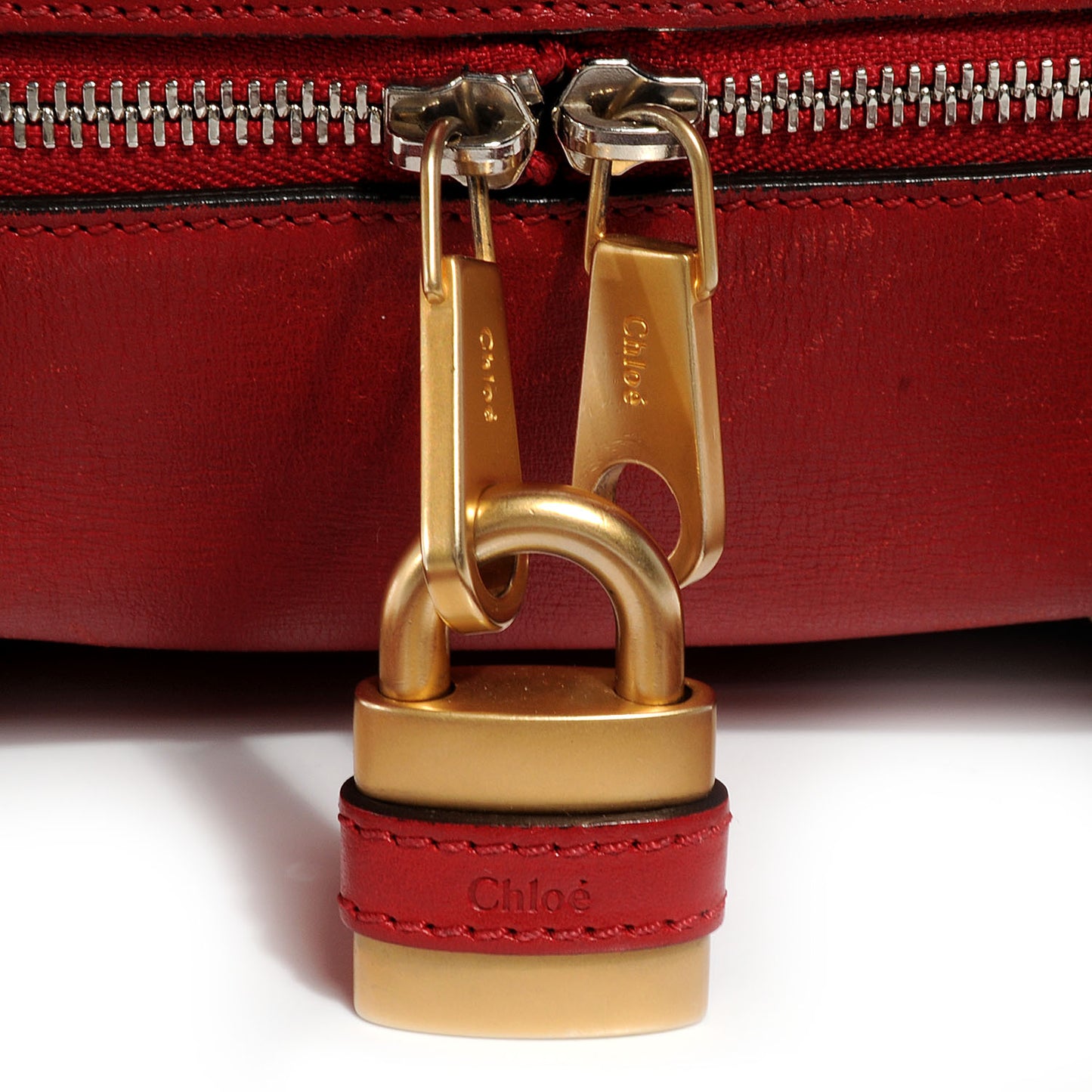 Calfskin Aurore Duffle Bag Vermillion Red