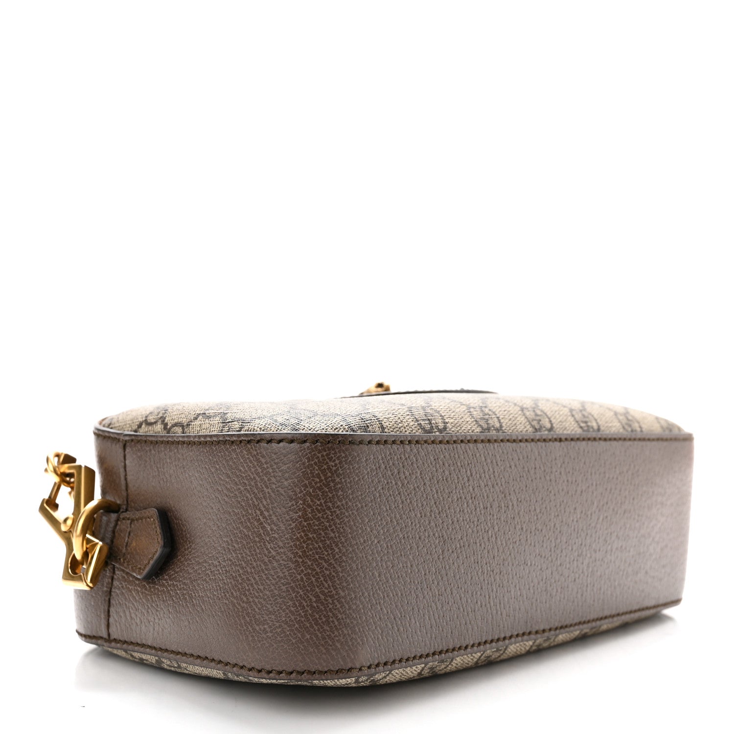 Gucci GG Supreme Monogram Web Neo Vintage Shoulder Bag Beige New Acero Crop 4 of 11