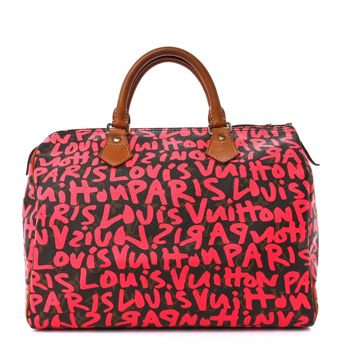 Monogram Graffiti Speedy 30 Fuchsia