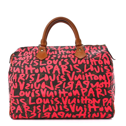 Louis Vuitton Monogram Graffiti Speedy 30 Fuchsia 1 of 11