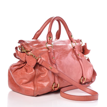 Miu Miu Vitello Lux Medium Bow Bag Rosa 4 of 14