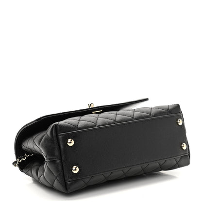 Chanel Caviar Quilted Mini Coco Handle Flap Black 4 of 10