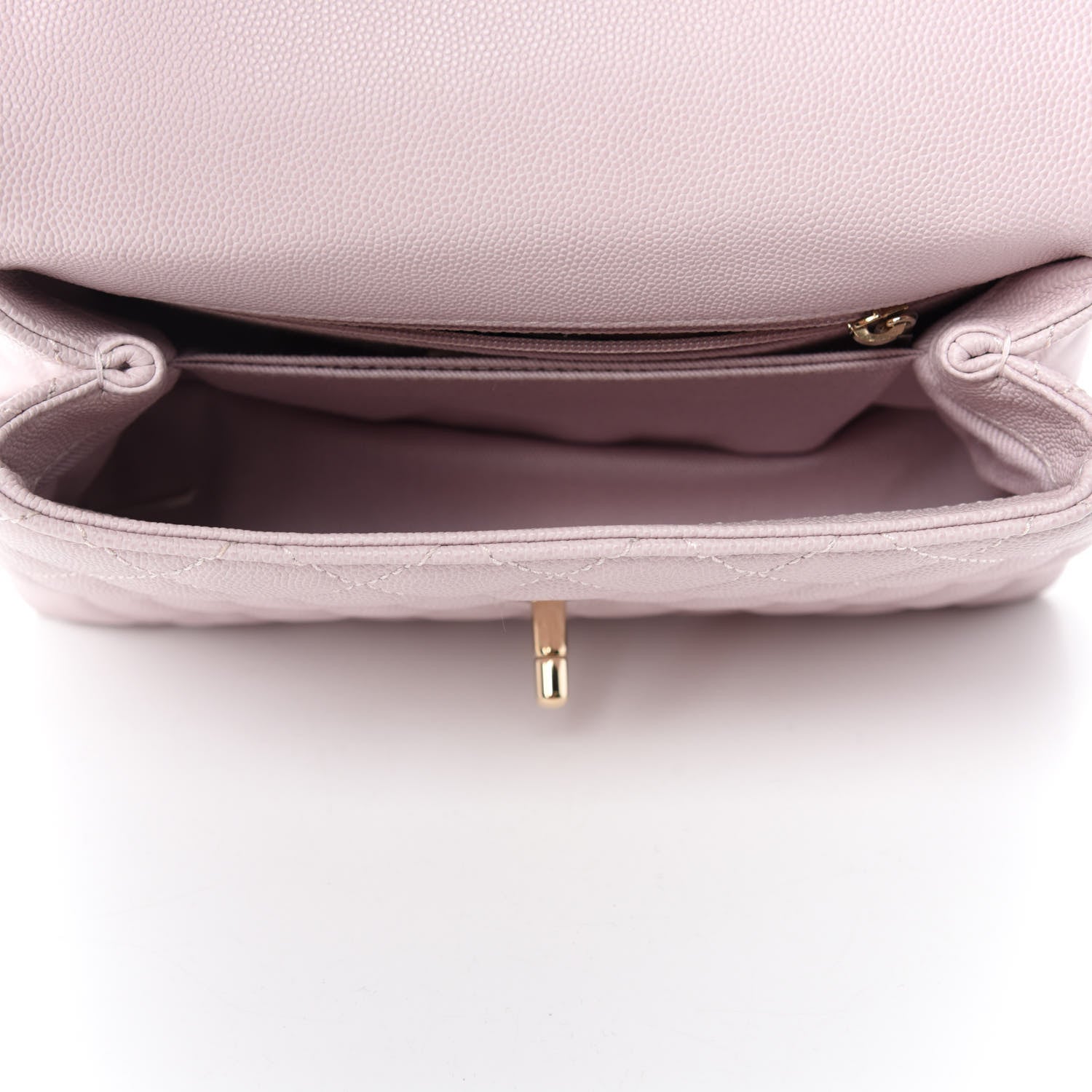 Chanel Caviar Quilted Mini Coco Handle Flap Lilas Lilac 5 of 11