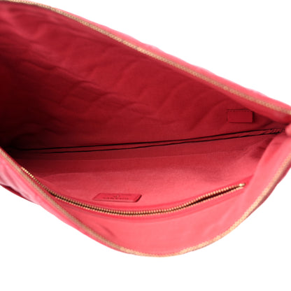 Chanel Caviar Quilted Large Cosmetic Case Red 5 of 9