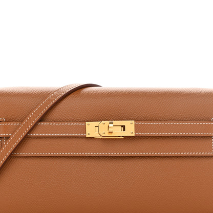 Hermes Epsom Kelly Wallet To Go Gold 6 of 10