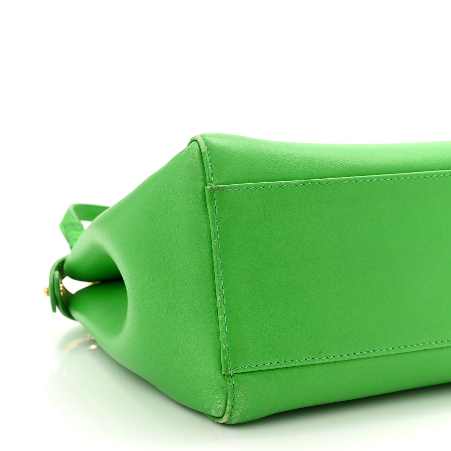 Nappa Mini Peekaboo Iconic Satchel Tomatillo