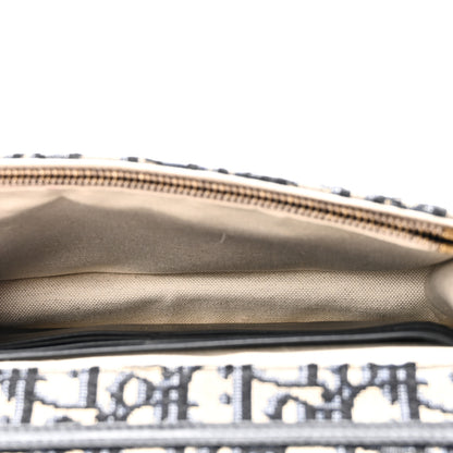 Christian Dior Oblique Saddle Chain Pouch Blue 5 of 9