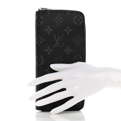 Louis Vuitton Monogram Eclipse Vertical Zippy Wallet 2 of 9