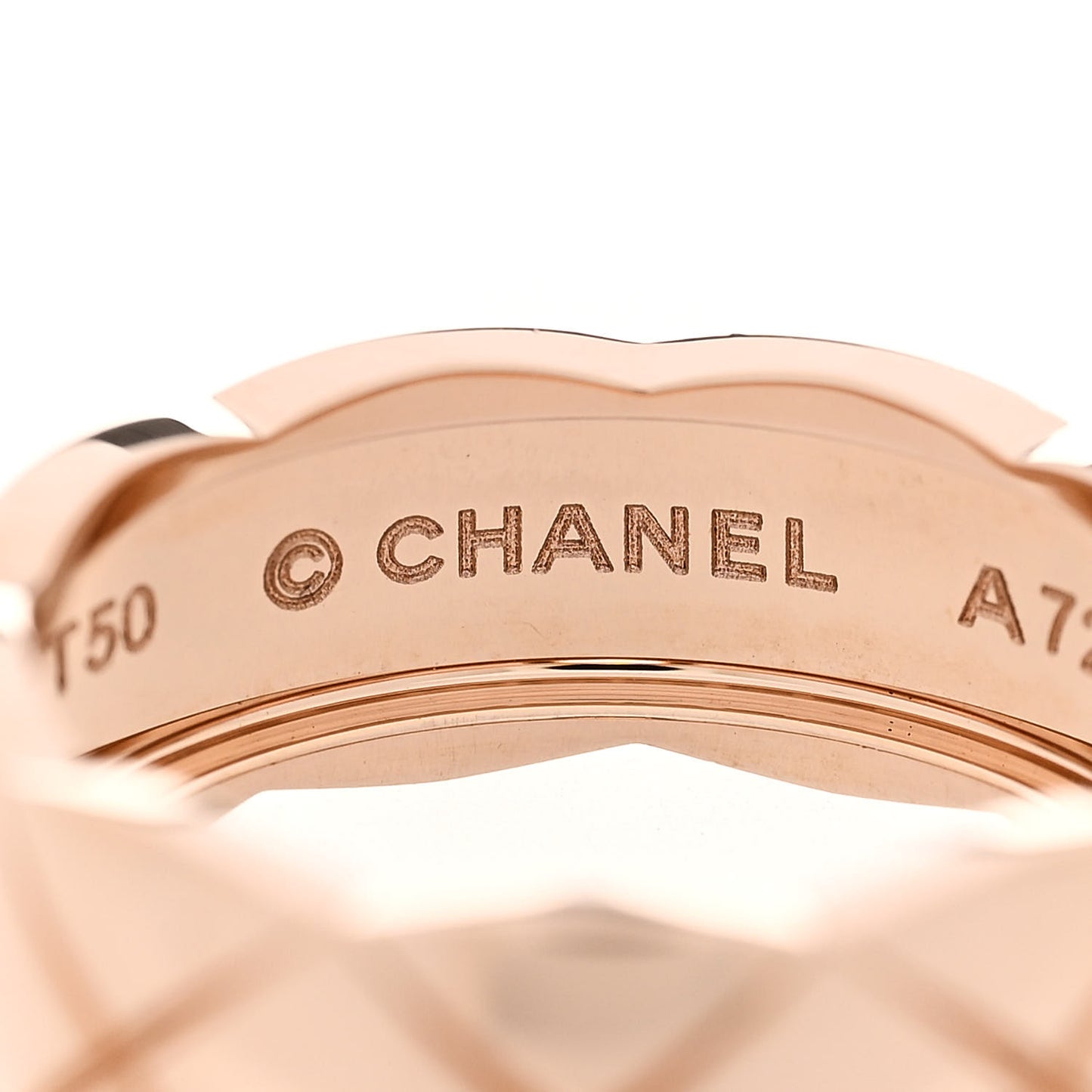 18K Beige Gold Small Coco Crush Ring 50 5.25